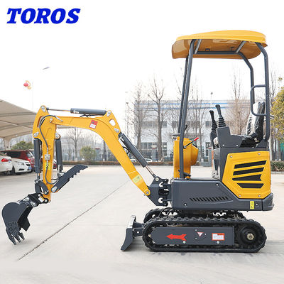 High Efficiently 1.2T Mini Crawler Excavator For Landscaping Gardening