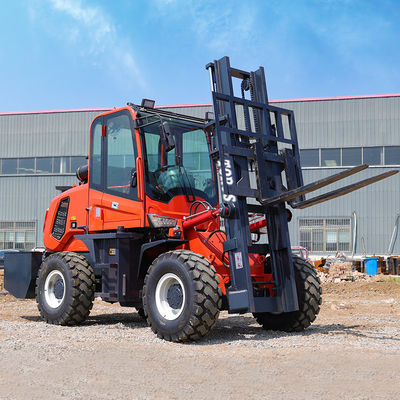 5 Tonne All Terrain Reach Forklift Diesel Powered EURO 5 Certified