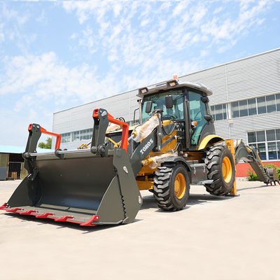 2500kg Rated Loading Heavy Duty Backhoe Loader Machine For Construction