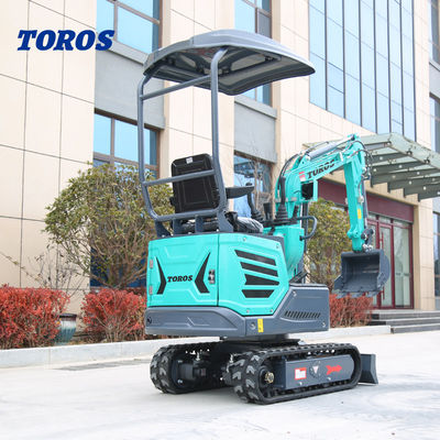1200kg Ev malzemesi tam işlevli mini kazıcı kompakt kazma ekipmanları