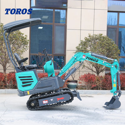 1200kg Ev malzemesi tam işlevli mini kazıcı kompakt kazma ekipmanları