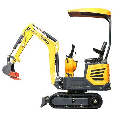 1200kg Ev malzemesi tam işlevli mini kazıcı kompakt kazma ekipmanları