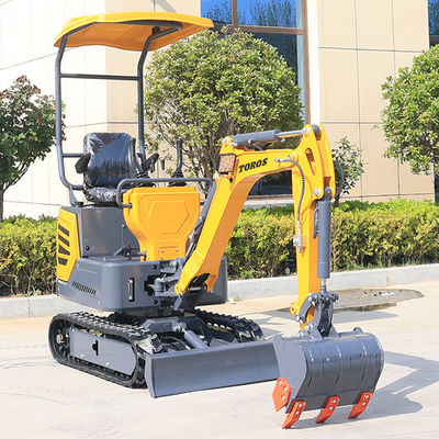 Yeşil 1.2t dizel mini kazıcı ekipmanları toprak taşıma makineleri