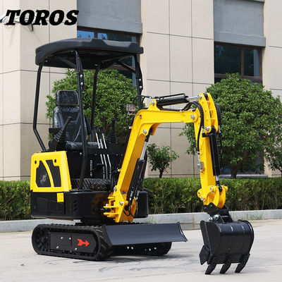 19KW Toros Mini Kazıcı Hidrolik 1.5 Ton Mini Kazıcı Ev Kullanımı
