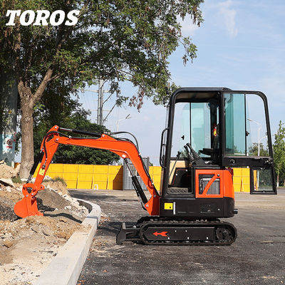19KW Toros Mini Kazıcı Hidrolik 1.5 Ton Mini Kazıcı Ev Kullanımı