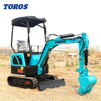 19KW Toros Mini Kazıcı Hidrolik 1.5 Ton Mini Kazıcı Ev Kullanımı