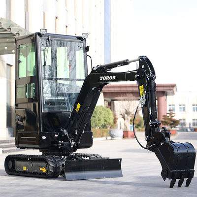 11.8KW 2600rpm 1.8 Ton Mini Excavator Çiftlik için Küçük Kazı Makinesi