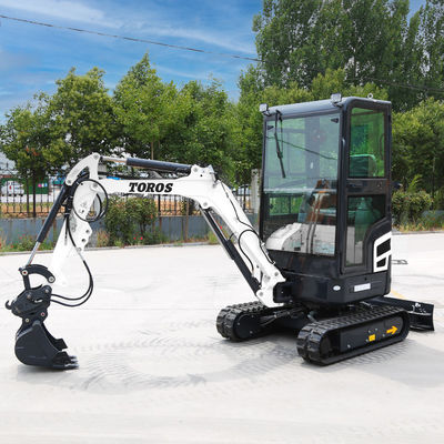 11.8KW 2600rpm 1.8 Ton Mini Excavator Çiftlik için Küçük Kazı Makinesi
