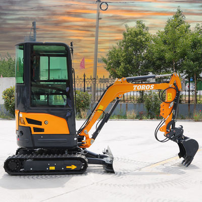 11.8KW 2600rpm 1.8 Ton Mini Excavator Çiftlik için Küçük Kazı Makinesi