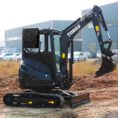Crawler Toros Mini Kazı Makinesi 2.6 Ton Küçük Kazı Ekipmanı Yol Onarımı İçin