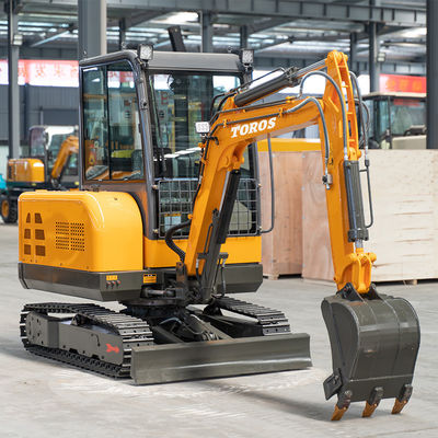 İnşaat alanı 3 ton Toros mini kazıcı Küçük toprak taşıma makineleri