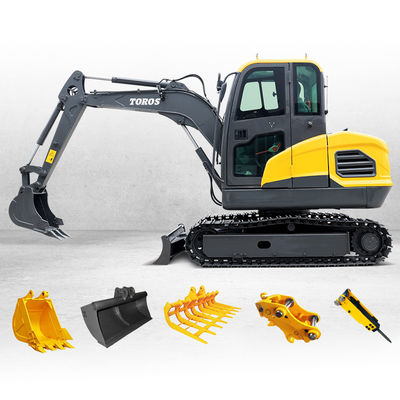 Güçlü 1.2 tonluk Mini Hidrolik Kazı makinesi 1200 mm yol uzunluğu ile