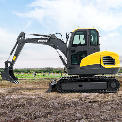 Güçlü 1.2 tonluk Mini Hidrolik Kazı makinesi 1200 mm yol uzunluğu ile