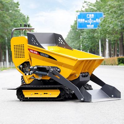 Toprağı çalıştırmak için entegre bir parça kendi kendine yükleyen mini dumper sürünücü