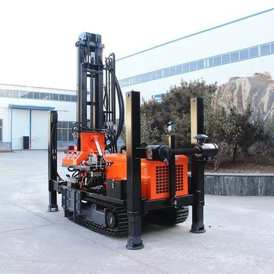 Çelik sürünen derin su kuyusu sondaj cihazları yüksek performanslı dizel motorlu yağ ile