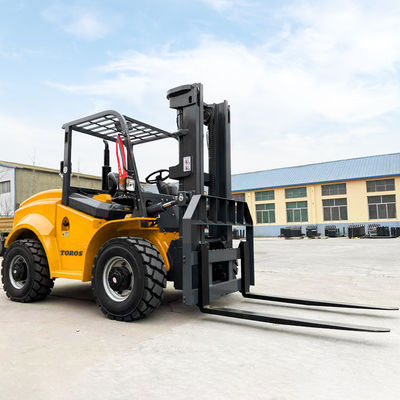 EPA Sertifikalı Kaba Arazi Düz Mast Forklift 4 ton 5 ton Yüksek Güç