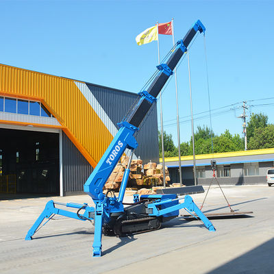 EPA onayı Küçük 3 tonluk Örümcek vinci 5 tonluk sürünen vinci Boom Lift