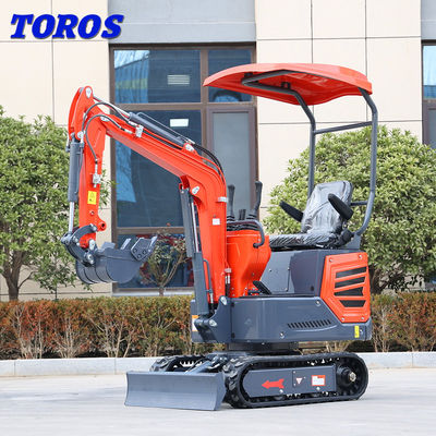 EPA Sertifikası 1.8 Ton Mini Ekskavatör Makine Dar Alanlarda Küçük Toplayıcı