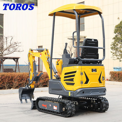 1.2t Mini Arka Bahçe Ekskavatör Küçük Kazı Makinesi 370mm Yerden Yükseklik