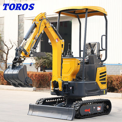 EPA Sertifikası 1.8 Ton Mini Ekskavatör Makine Dar Alanlarda Küçük Toplayıcı