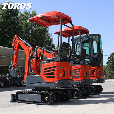 Belediye İşleri Dizel Mini Hidrolik Kazı Makinesi Max. Kazı Yüksekliği 2490mm