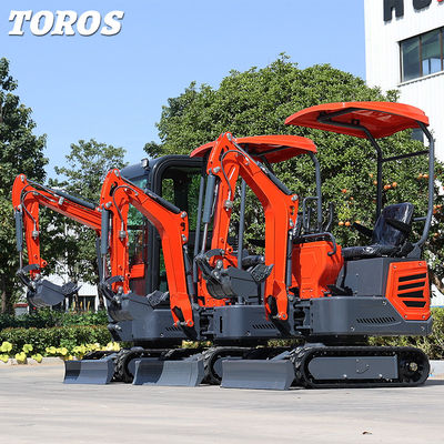 Belediye İşleri 180mm Paletli Bir Tonluk Mini Ekskavatör Mini Kazma Makinesi