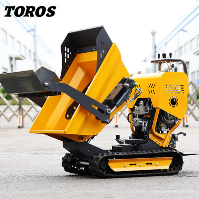 Lastik Parça Benzinli Mini Damper 500kg Güçlü Tırmanma Yeteneği