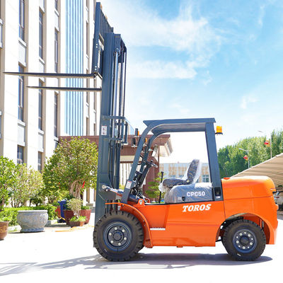 Katı Lastik Sağlam Yüksek Güçlü Dizel Forklift Endüstriyel Sınıf 3-6m Kaldırma