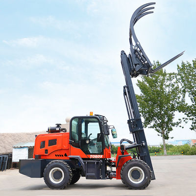 Kapalı Dizel 4wd Çorak Arazi Forklift Ağır Güç Kaynağı