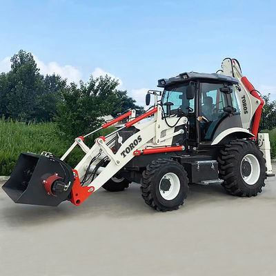 Güçlü 1m3 kova kapasitesiyle birde bir backhoe kazıcı yükleyicisi
