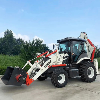 0.3m3 kova kazı makinesi Backhoe yükleyici donanımı Yüksek güç