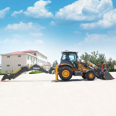 1m3 Kovlu Backhoe Yükleyici Makine İnşaat İşleri için Kullanıcı Dostu