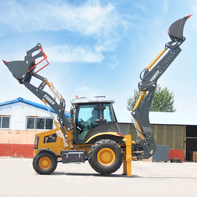 5800/7100mm Max Kazı Backhoe Yükleyici Makinesi Yüksek verimlilik