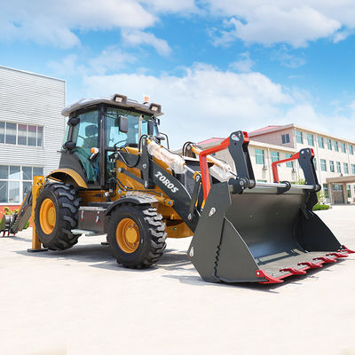 0.3m3 kova kazı makinesi Backhoe yükleyici donanımı Yüksek güç