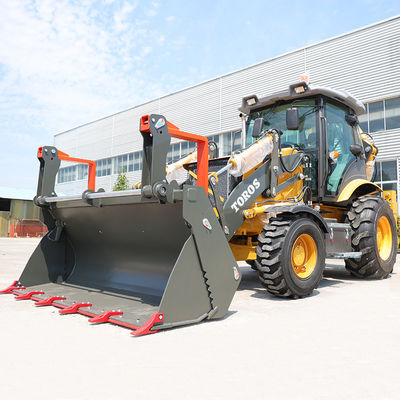 1m3 Kovlu Backhoe Yükleyici Makine İnşaat İşleri için Kullanıcı Dostu
