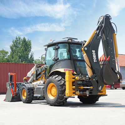 5800/7100mm Max Kazı Backhoe Yükleyici Makinesi Yüksek verimlilik