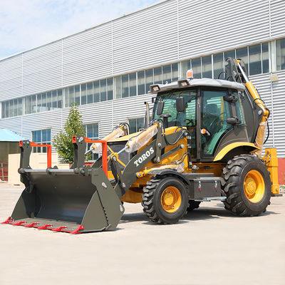 1m3 Kovlu Backhoe Yükleyici Makine İnşaat İşleri için Kullanıcı Dostu