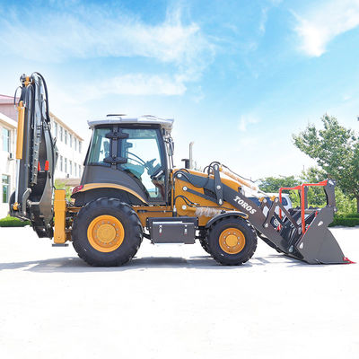 CE Sertifikalı 85kw Backhoe Loader Makine Ağır Görevli İnşaat Ekipmanı