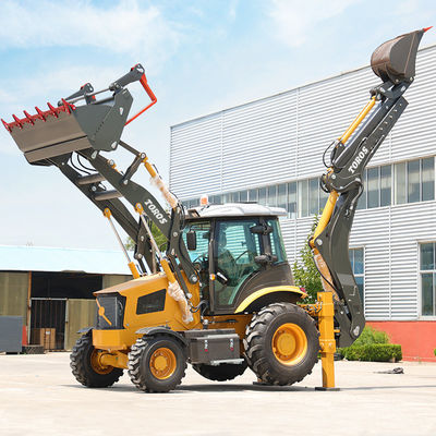 2500 kg nominal yükleme ağır yüklü backhoe yükleyici makinesi inşaat için