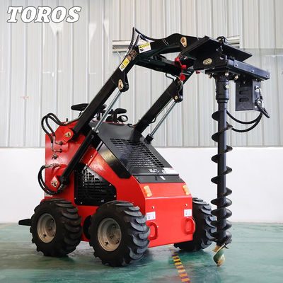Küçük Ölçekli Çiftlik Skid Steer Kompakt Skidsteer Yükleyici 1000Lbs-1500Lbs