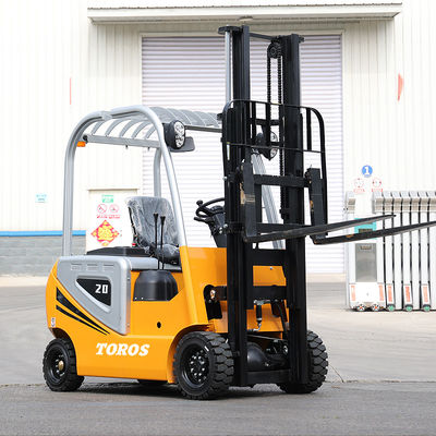 CE 4-6m kaldırma yüksekliği 2 ton elektrikli çatal taşıyıcı güvenilir çalışma