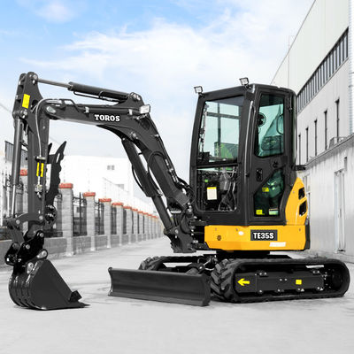 Kompakt Güvenilir TE-35'ler Mini Hidrolik Kazıcı 0.09m3 kova kapasitesi ile