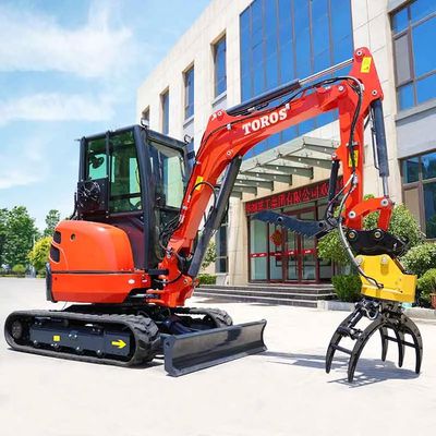 Kompakt Güvenilir TE-35'ler Mini Hidrolik Kazıcı 0.09m3 kova kapasitesi ile