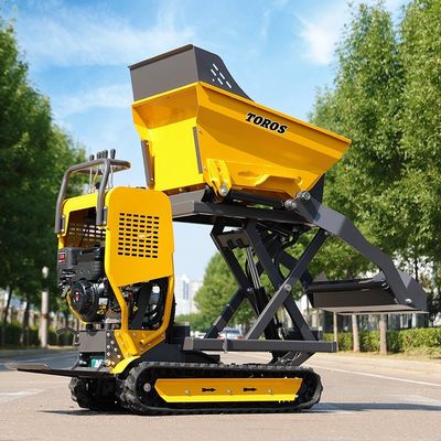 Yumuşak inşaat için çok yönlü küçük raylı dumper motor yakıt kapasitesi 5.3l