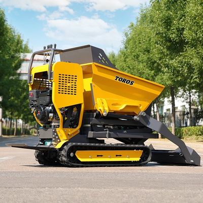 Yürüyüş Hızı 1.7/3.5 Km/H Mini Crawler Dumper 10hp Motor Gücü Çim manzara için