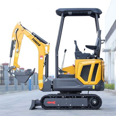 İnşaat projeleri için 920mm Track Center Distance Mini Crawler Excavator
