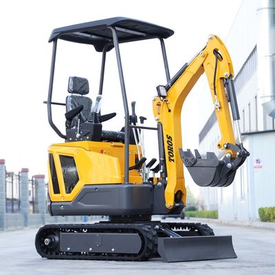 Güvenilir Crawler Mini Excavator 1600kg Çalışma Ağırlığı 30° tırmanma yeteneği