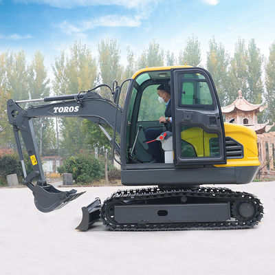 1800 mm tekerlek mesafesi 0.16m3 kova kapasitesi ile Mini Kazı Makinesi