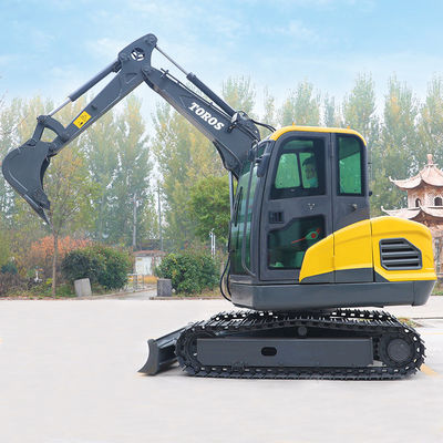 1800 mm tekerlek mesafesi 0.16m3 kova kapasitesi ile Mini Kazı Makinesi