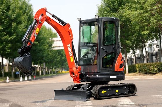 Crawler Toros Mini Kazı Makinesi 2.6 Ton Küçük Kazı Ekipmanı Yol Onarımı İçin